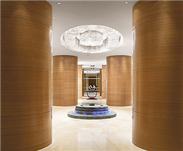 Indoor aluminum veneer ceiling and curtain wall